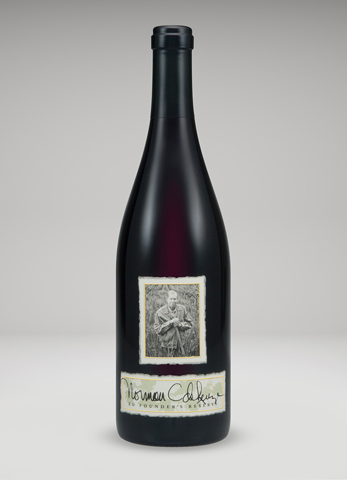 A bottle of 2014 Founder's Reserve Pinot Noir, Carneros