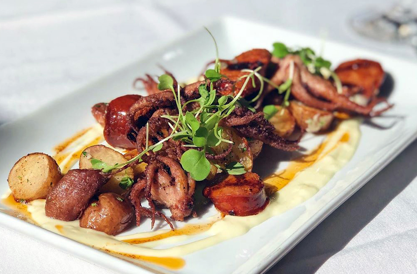 A plate of food from La Provence