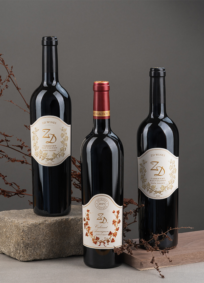 3 bottles of ZD's Cabernet Sauvignon