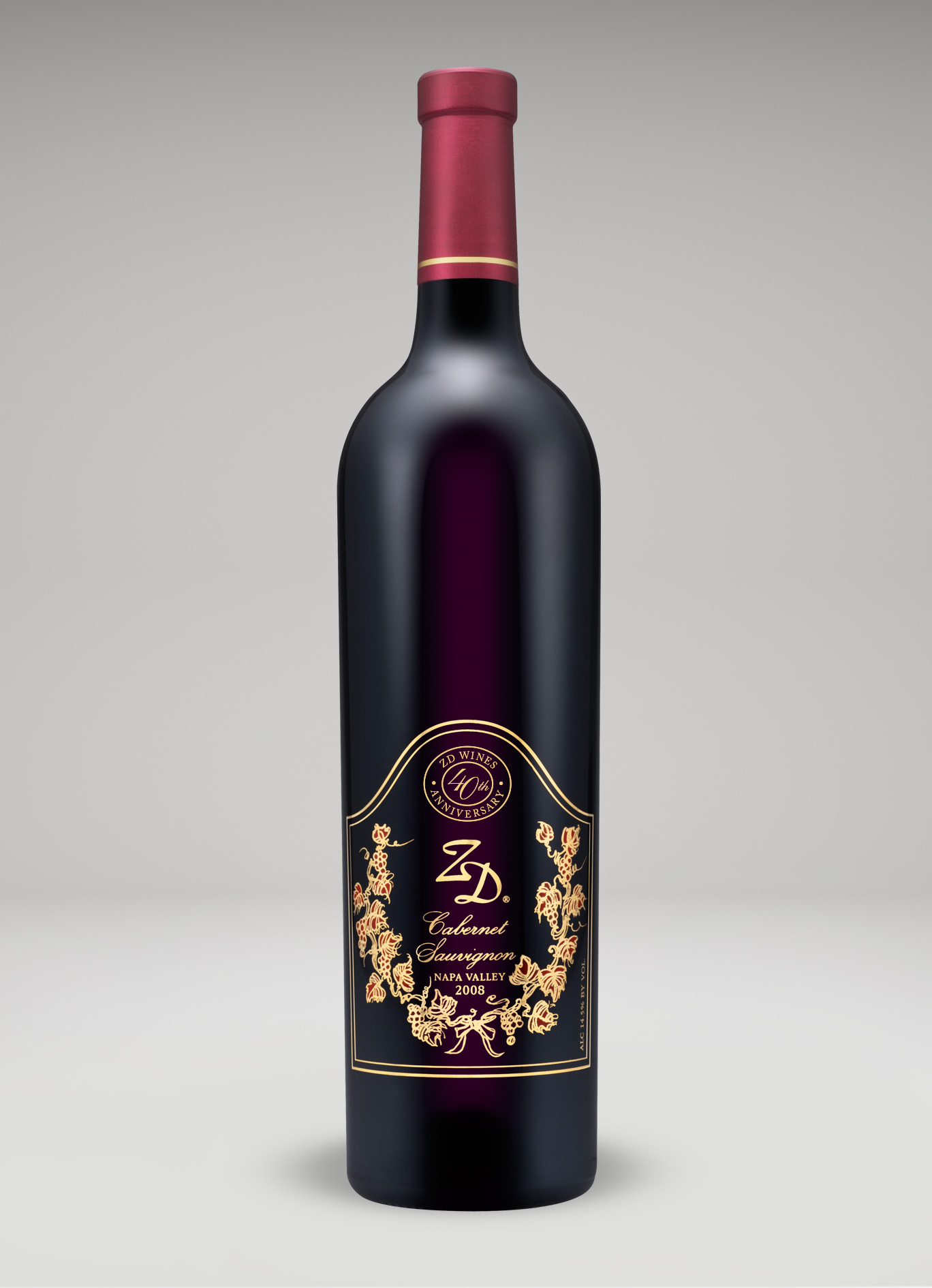 A bottle of 2008 ZD Reserve Cabernet Sauvignon, Napa Valley