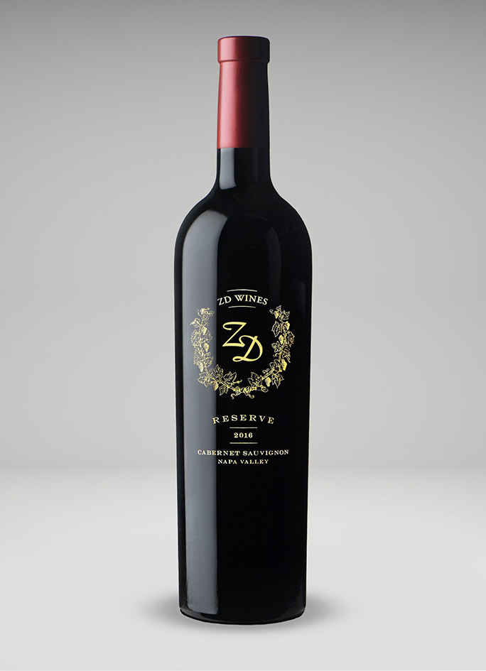 A bottle of 2016 Reserve Cabernet Sauvignon, Napa Valley